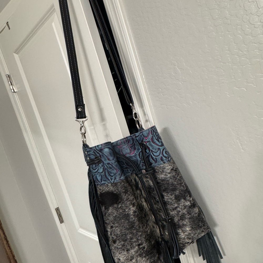 Stylish Black and Blue Women's Bag